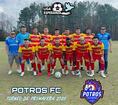 Potros FC. Liga Esperanza Richmond Virginia